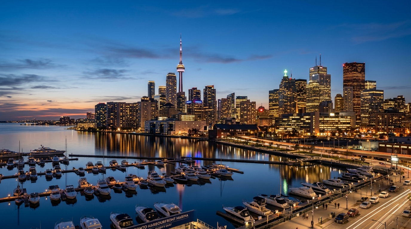 Toronto financial core skyline
